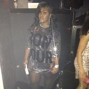 Urbanog Sequin T shirt dress